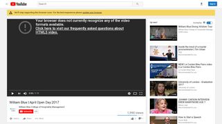 
                            9. William Blue | April Open Day 2017 - YouTube