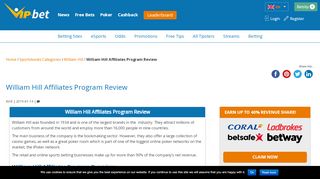 
                            7. William Hill Affiliates I In-Depth Sports Betting Program Review