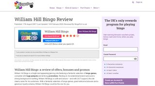 
                            8. William Hill Bingo Review + Player Rewards | BingoPort