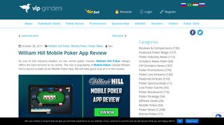 
                            9. William Hill Mobile Poker App Review - Conducted by VIP-Grinders ...