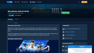 
                            11. William Hill Sign Up Offer - SmartBets