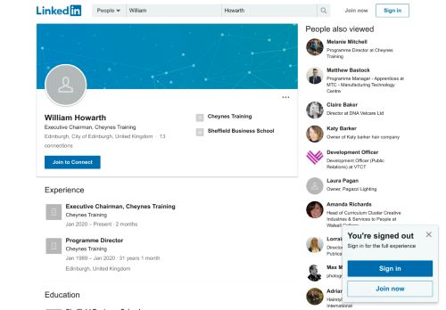 
                            8. William Howarth - Programme Director - Cheynes Training | LinkedIn