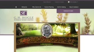 
                            12. William Liber Login - Toronto, Ontario | G.H. Hogle Funeral Home ...