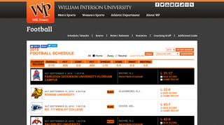 
                            10. William Paterson University Athletics - 2018 Football ...