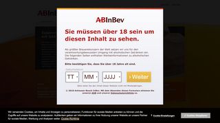 
                            11. Willkommen | Anheuser-Busch InBev Deutschland