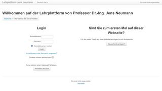 
                            10. Willkommen auf der Lehrplattform von Prof. Dr.-Ing. Jens Neumann ...