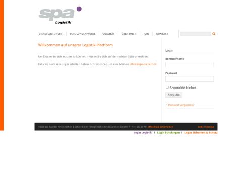 
                            12. Willkommen auf unserer Logistik-Plattform | spa Sicherheit & Schutz