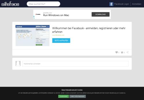 
                            4. Willkommen bei Facebook - anmelden, registrieren oder mehr erfahren