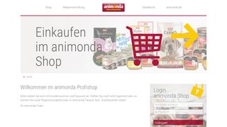 
                            2. Willkommen im animonda Profishop