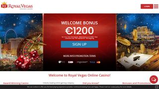 
                            6. Willkommen im Royal Vegas Austria Online Casino. Jetzt 1.200 € gratis