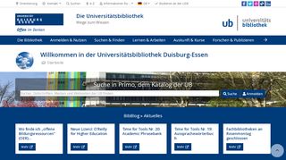 
                            12. Willkommen in der Universitätsbibliothek Duisburg-Essen