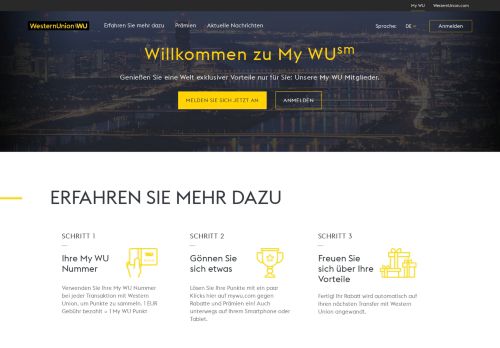 
                            4. Willkommen in der Welt von My WU® | Osterreich | Western Union®