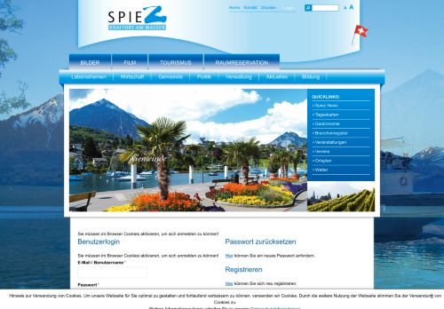 
                            4. Willkommen in Spiez » Login Formular