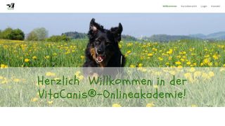 
                            2. Willkommen - Onlineakademie von VitaCanis®