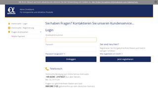 
                            8. Willkommen | Serviceanfrage | Advanzia