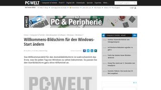 
                            12. Willkommens-Bildschirm für den Windows-Start ändern - PC-WELT