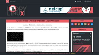 
                            2. „Willkommens Nachricht“ bei SSH Login anpassen | Loopy-Linux.de