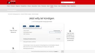 
                            12. willy.tel kündigen - so schnell geht's | FOCUS.de