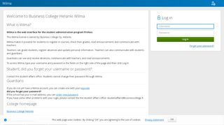 
                            9. Wilma login - Wilma - Helsinki Business College Oy/Suomen ...