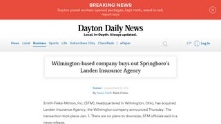 
                            12. Wilmington-based company buys out Springboro's Landen...