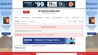 
                            13. WiMax Router | MyBroadband