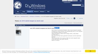 
                            3. win 10 Pc startet morgens nur durch reset - Dr. Windows