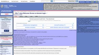 
                            8. Win 7 slow Welcome Screen at domain login - Microsoft: Windows ...