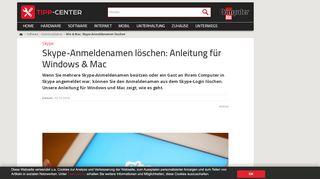 
                            13. Win & Mac: Skype-Anmeldenamen löschen | TippCenter