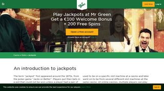 
                            10. Win Millions, 20+ Jackpots! €350 Bonus at Mr Green