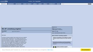
                            2. Win XP: anmeldung umgehen (sir_pioneer) - Computerhilfen.de