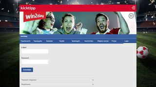 
                            2. win2day Tippspiel - Login | kicktipp