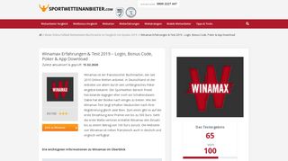 
                            5. Winamax Erfahrungen & Test 2018 - Login, Bonus Code, Poker & App ...