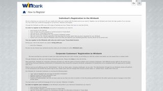 
                            13. Winbank - How to Register