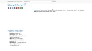 
                            5. Winbet22.com Error Analysis (By Tools) - WebsiteSuccessTools.com