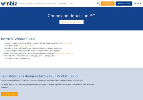 
                            9. Winbiz Cloud - Connexion depuis un PC
