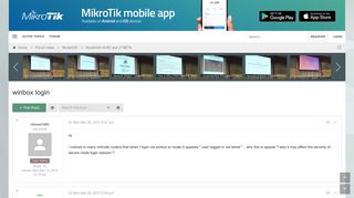 
                            2. winbox login - MikroTik