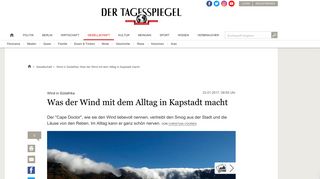 
                            12. Wind in Südafrika: Was der Wind mit dem Alltag in Kapstadt macht ...