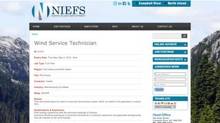 
                            11. Wind Service Technician | NIEFS | North Island Employment ...