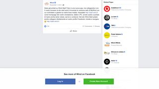 
                            6. Wind - Siete già entrati su Wind Start? Non è una nuova... | Facebook