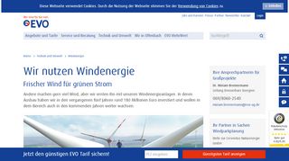 
                            9. Windenergie - Energieversorgung Offenbach AG (EVO), Offenbach