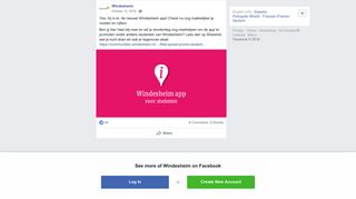 
                            6. Windesheim - Yes, hij is er: de nieuwe Windesheim app!... | Facebook