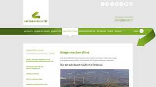 
                            6. Windkraft - Energiewende Jetzt - Energiegenossenschaften gründen