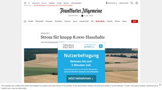 
                            13. Windkraftanlage am Vogelsberg: Strom für 8.000 Haushalte - FAZ
