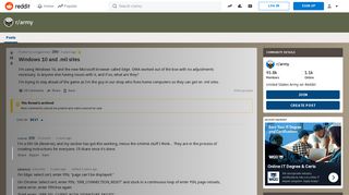 
                            10. Windows 10 and .mil sites : army - Reddit