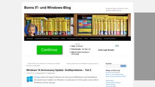 
                            11. Windows 10 Anniversary Update: Grafikprobleme – Teil 2 | Borns IT ...