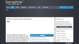 
                            1. Windows 10 Apps entfernen deinstallieren Deskmodder Wiki