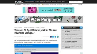 
                            11. Windows 10 April-Update: Jetzt für Alle zum Download verfügbar - PC ...