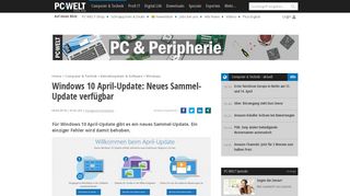 
                            10. Windows 10 April-Update: Neues Sammel-Update verfügbar - PC-WELT