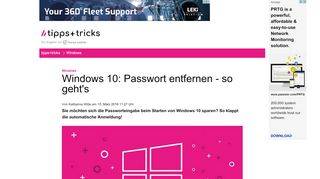 
                            1. Windows 10: Automatische Anmeldung ohne Passwort - so geht's