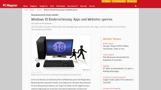 
                            7. Windows 10: Benutzerkonto für Kinder einrichten - Websites & Apps ...